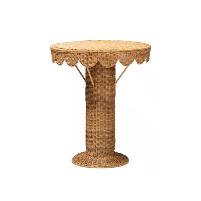 Rental store for Table, Scalloped Rattan Bistro in Columbia MO