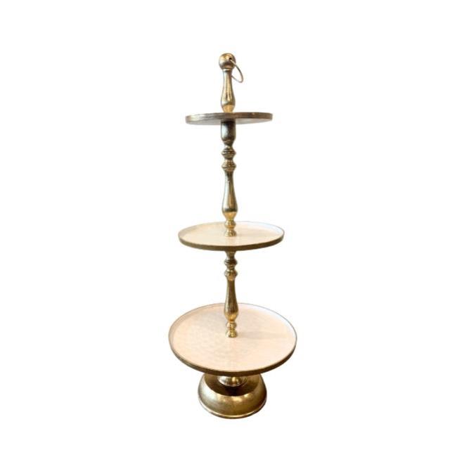 Rental store for Tray, Tiered 4 ft Gold with Pearl in Columbia MO